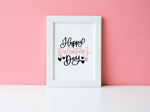 Happy Valentines Day Valentines Day Home Print A4 Normal