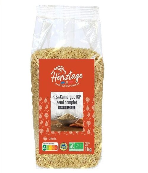 RIZ DE CAMARGUE IGP - LONG SEMI COMPLET BIO 1 kg