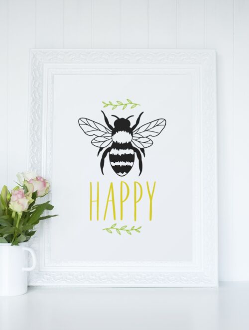 Be Happy Bumble Bee 2022 Simple Bedroom Dressing Room Home P A4 Normal