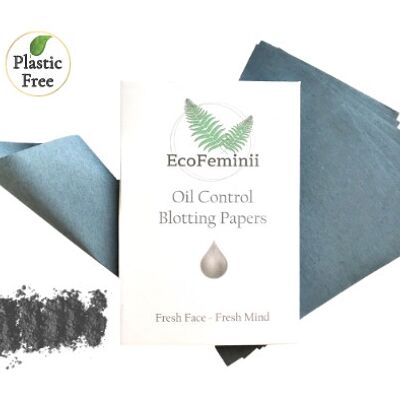EcoFeminii Oil Control Blotting Papers- For Matte Skin - Medium (6cm x 9cm)