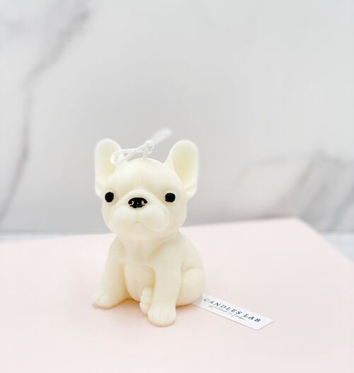 Candles Lab - Handmade 100% soy wax sitting teddy vegan candle. dachshund. Valentine’s Day. Mother’s Day. - French bulldog