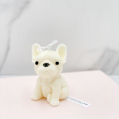 Candles Lab - Handmade 100% soy wax sitting teddy vegan candle. dachshund. Valentine’s Day. Mother’s Day. - French bulldog