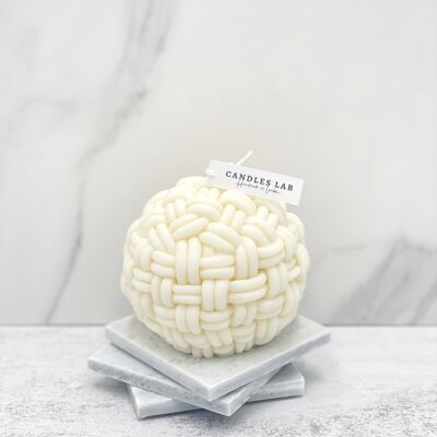 Candles Lab - handmade soy wax knot ball