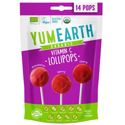 Organic Lollipops - Red Fruit Pops YUMEARTH