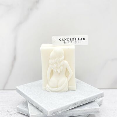 Candles Lab - Goddesses soy wax candles. Vegan gift. Birthday gift. Valentine’s Day. Couple. Birthday gift. Mother’s Day gift. Cute present. - Back goddess candle