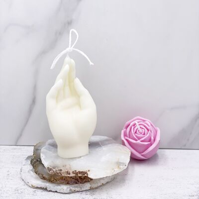 Candles Lab - Handmade soy wax candle. David sculpture. Vegan gift. Birthday present. Mother’s Day. Valentine’s gift. Home decor. Cute present. - Hand candle