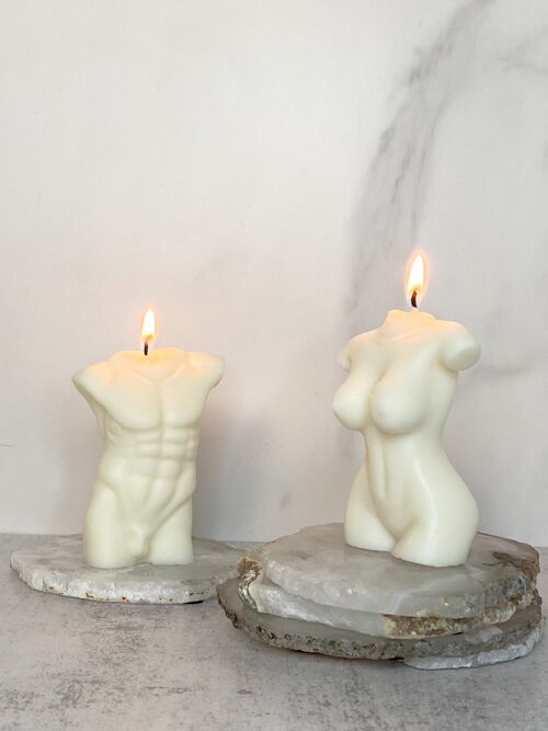 Candles Lab - Handmade soy wax duo body shape candles