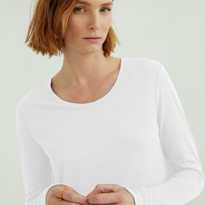 T-shirt col rond Miriam - Blanc