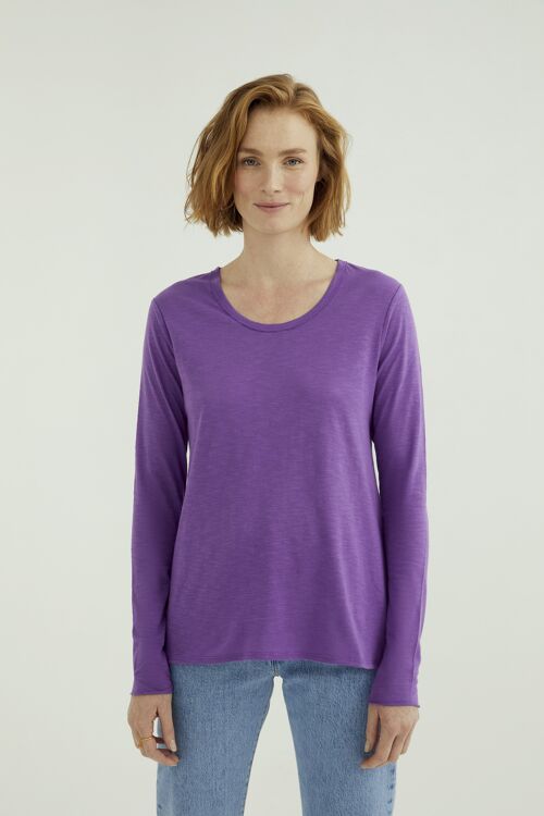 Miriam Round Neck T-Shirt  - Deep Lavender