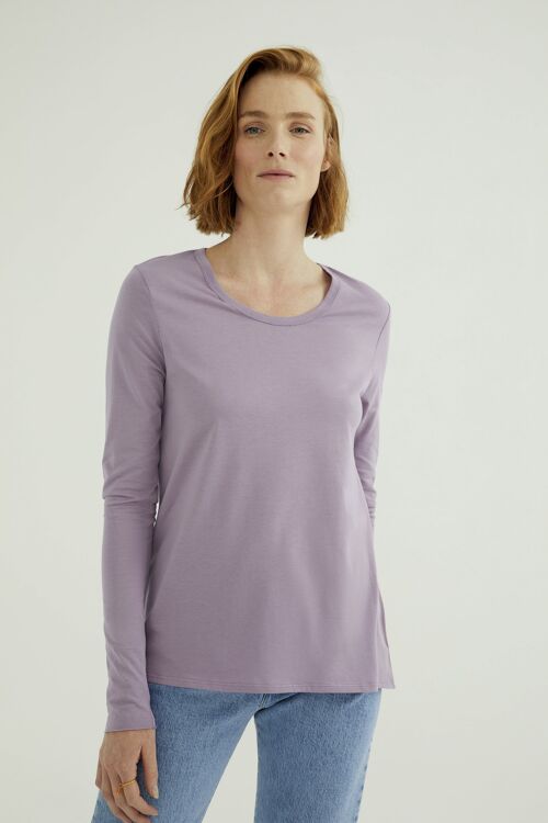 Miriam Round Neck T-Shirt  - Single Jersey - Lavender Mist