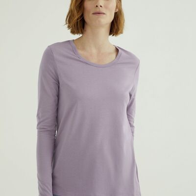 T-Shirt Girocollo Miriam - Single Jersey - Nebbia Di Lavanda