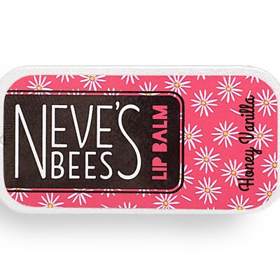 Bálsamo labial Neve's Bees Honey Vanilla - Lata deslizante de 7 g