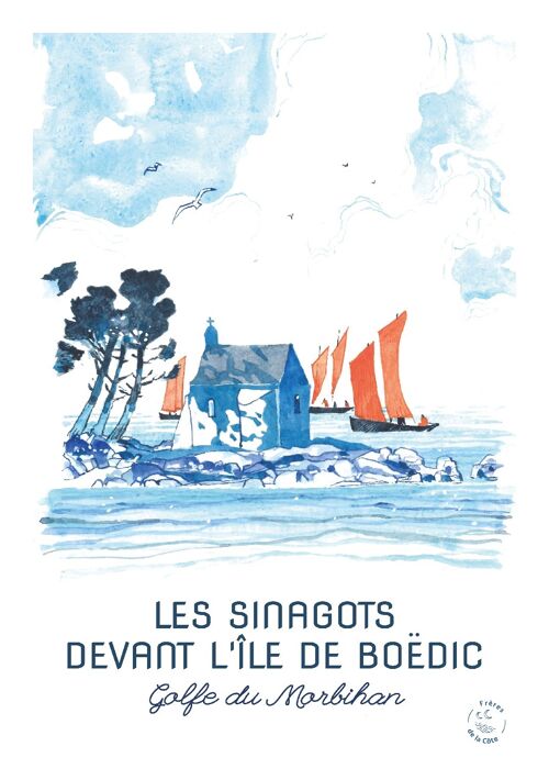 Affiche Aquarelle - Golfe du Morbihan