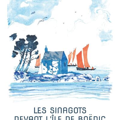 Poster acquerello - Golfo di Morbihan