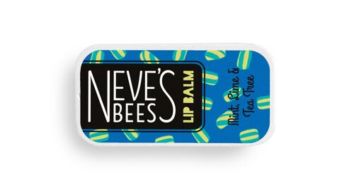 Neve’s Bees Lime, Mint & Tea-Tree Lip Balm – 7g Slider Tin