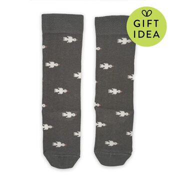 Chaussettes Enfant en Coton Little Birdie - Olive 1