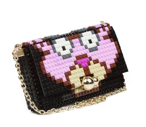 Pink panther squared clutch