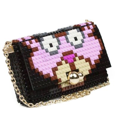 Pink panther squared clutch