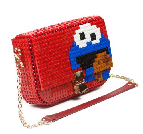 Cookie monster clip bag