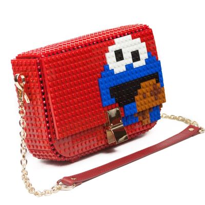 Cookie monster clip bag