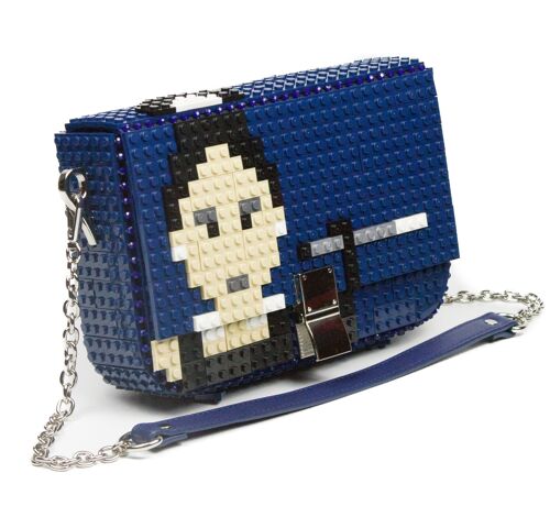 Audrey clip bag dark blue