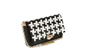 POCHETTE CARRÉE MOTIF PIED-DE-POULE 2