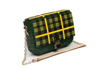 SAC À CLIP MOTIF TARTAN VERT FORÊT 2