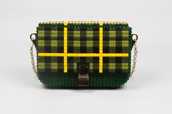 SAC À CLIP MOTIF TARTAN VERT FORÊT 3