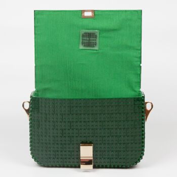 SAC À CLIP MOTIF TARTAN VERT FORÊT 6