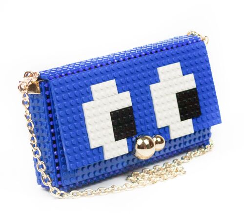 Eyes squared clutch blue