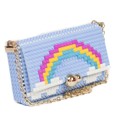 Rainbow squared clutch