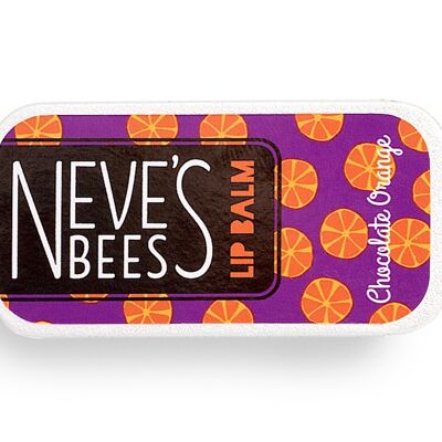 Baume à lèvres Neve's Bees Chocolat Orange - Boîte de 7 g