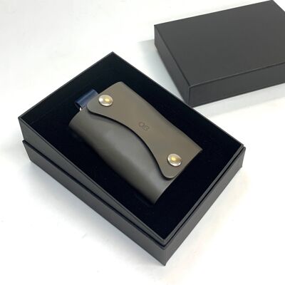 Personalised Leather Golf Tee Case - "T-Frog" -  include x9 tees - Include a gift box