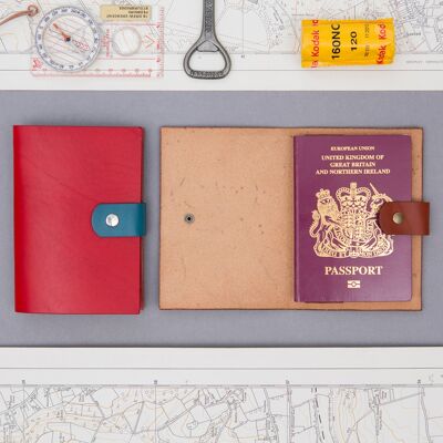Corio Bridle Leather Passport Wallet - with gift box
