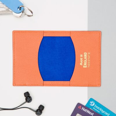 Bright Leather Travel Card Holder - unboxed