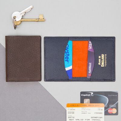 Leather Travel Card Holder - with gift box