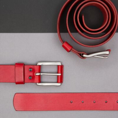 Luxury Handmade Leather Belt - Wide (38mm)