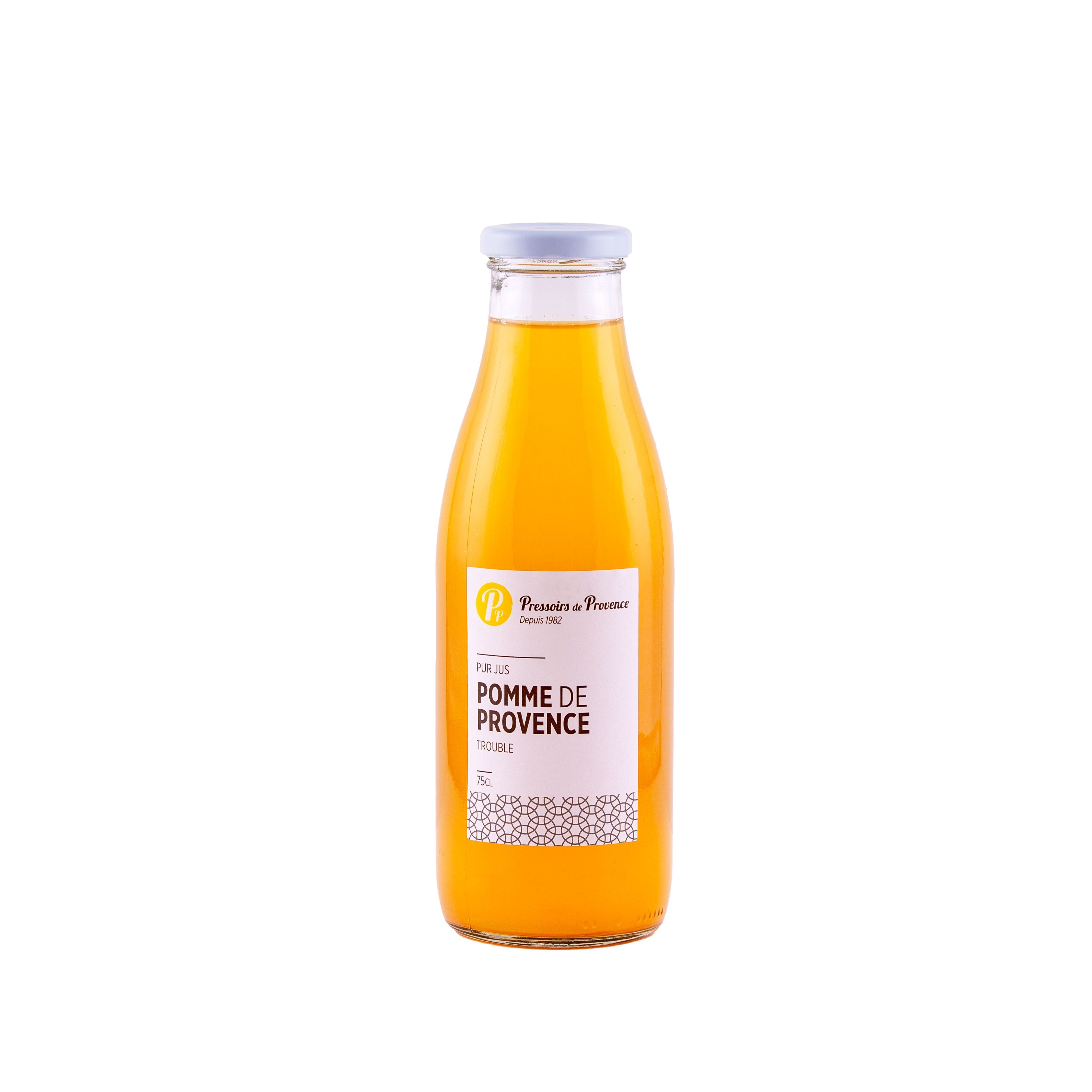 Jus de fruits - Pur jus de pomme de Provence Trouble - 75cl - E02