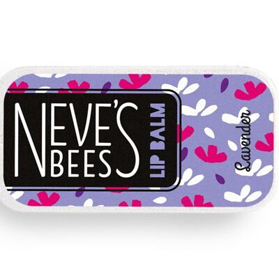 Neve's Bees Lavender Beeswax Lip Balm - Lata deslizante de 7 g