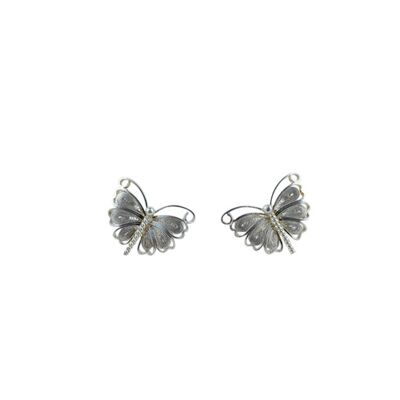 Violeta Sterling Silver Filigree Baby Butterfly Studs