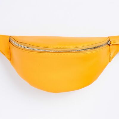 Leather belt bag Yellow