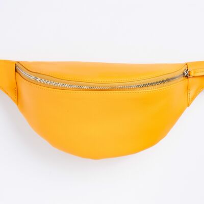 Sac-ceinture en cuir Jaune