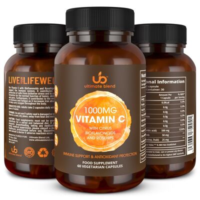 Vitamin C 1000mg with Citrus Bioflavonoids 100mg and Rosehips 50mg