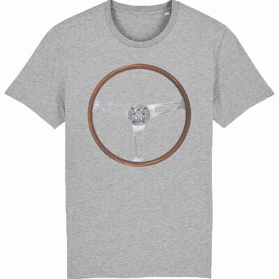 Vroom Vroom Steering Wheel T-shirt ICE GRAY