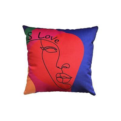 Velvet cushion All you need is Love