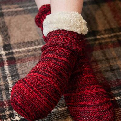 Donegal Fleece Lined Socks - West Cork Fuchsia