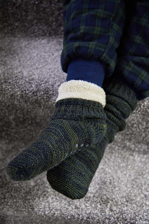 Donegal Fleece Lined Socks - Irish Blackberry