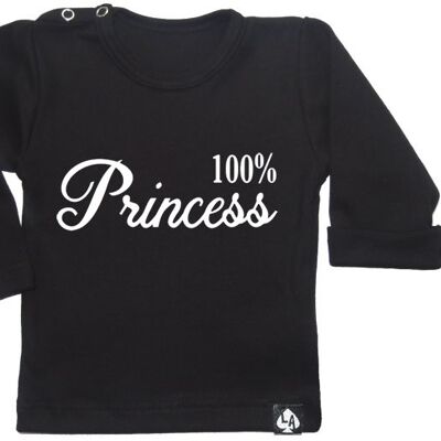 100% Princesse manches longues : Noir