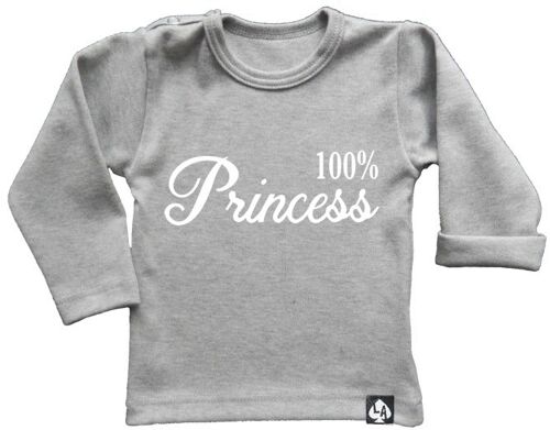 100% Princess longsleeve: Grijs