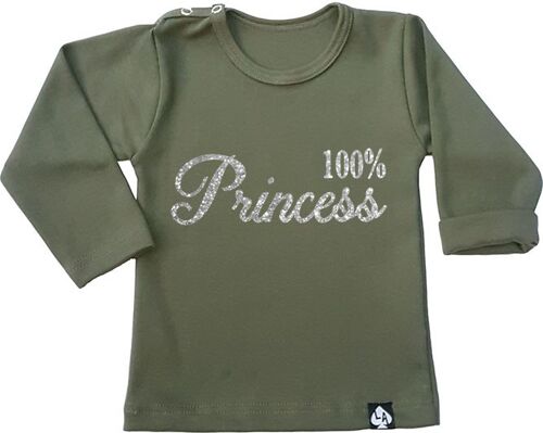 100% Princess longsleeve: Khaki